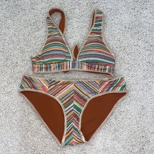 BECCA sparkly multicolor bikini